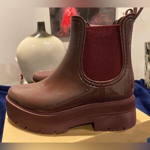 NWT Women’s Burgundy Slip On Boots sizes 6.5 & 7